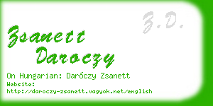 zsanett daroczy business card